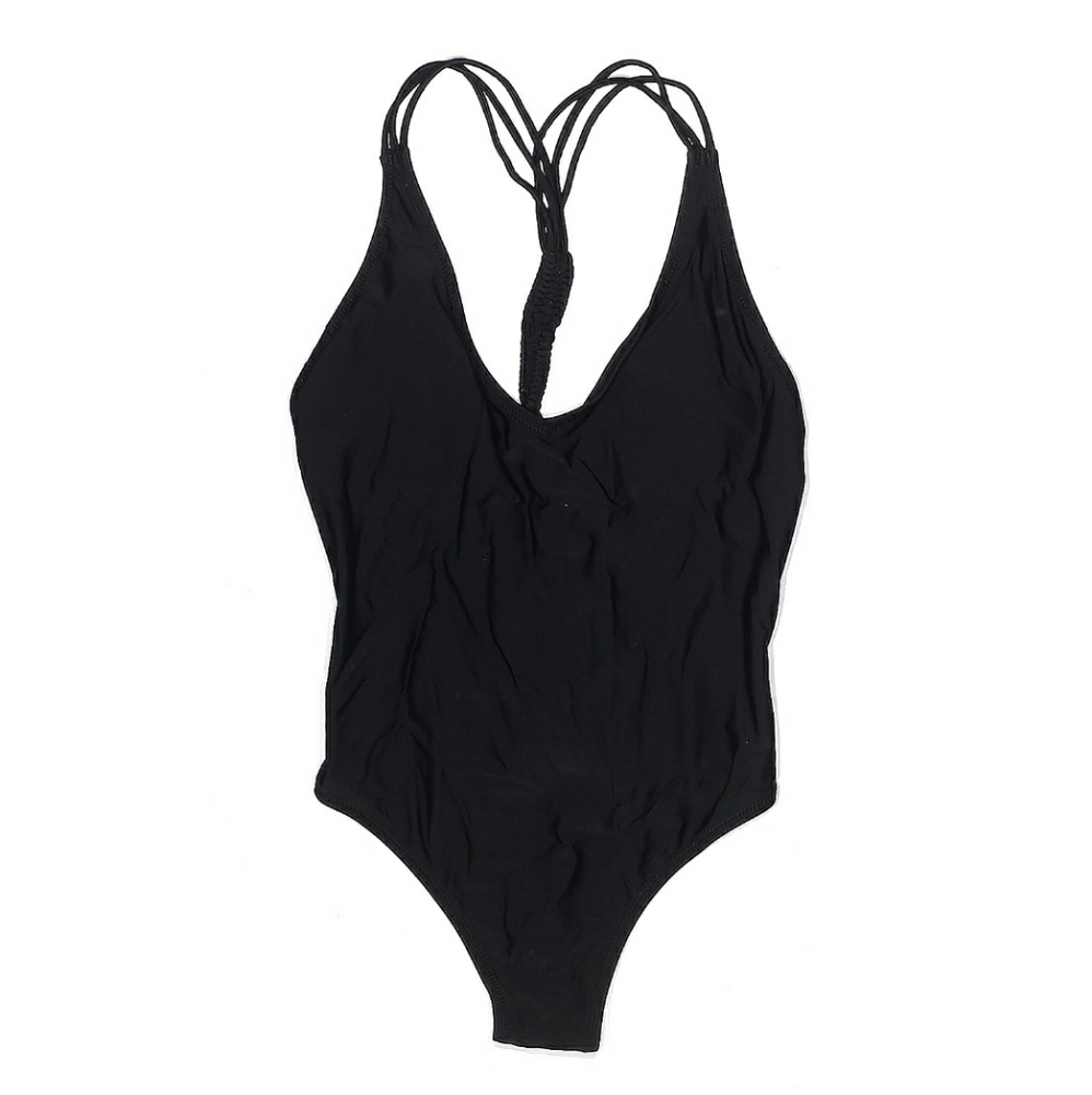 Volcom one piece swimsuit, medium, black